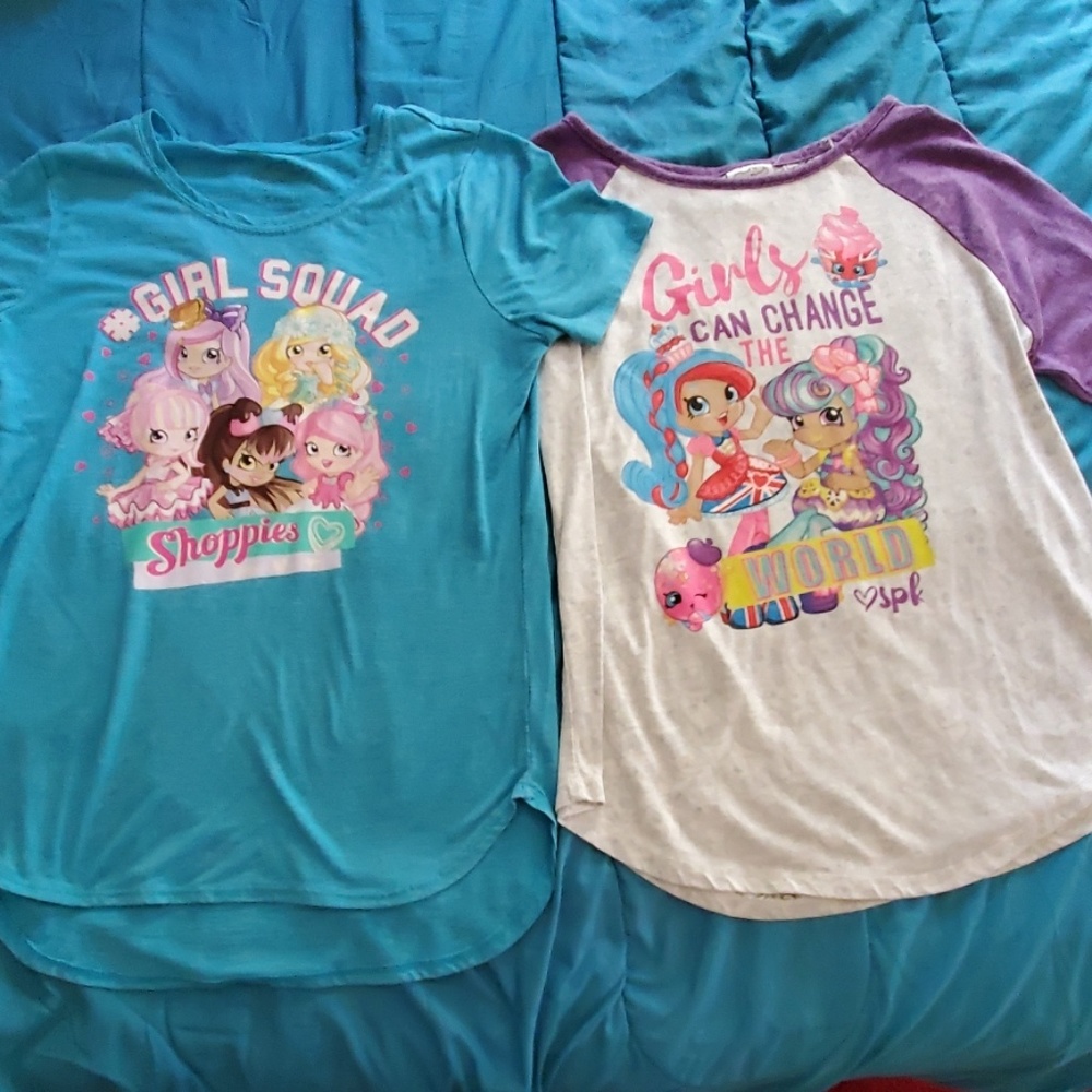 2 Shopkins Shoppies Girls t-shirts